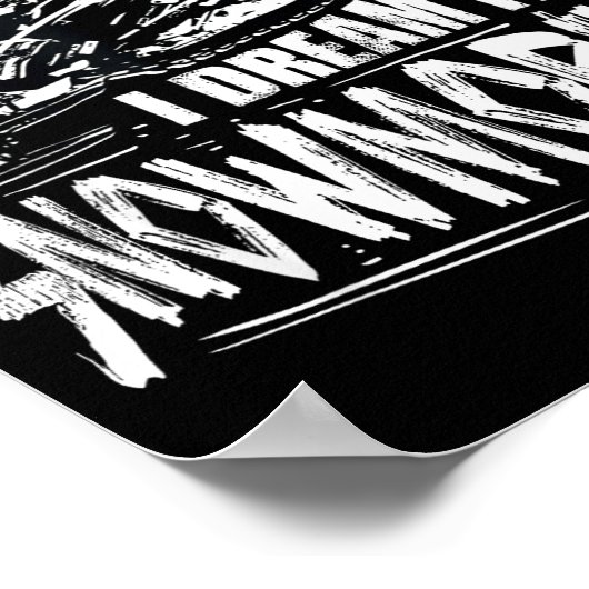 Funny Snowmobile Dream Snowmobile Driving  Poster (Hoek)