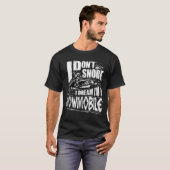 Funny Snowmobile Dream Snowmobile Driving  T-shirt (Voorkant volledig)