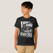 Funny Snowmobile Dream Snowmobile Driving  T-shirt (Voorkant volledig)