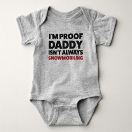 Funny Snowmobile Jersey Bodysuit, Baby Romper