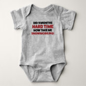 Funny Snowmobile Jersey Bodysuit, Baby Romper (Voorkant)