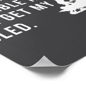 Funny Snowmobile Quote I'll Get My Sled For Winter Poster (Hoek)