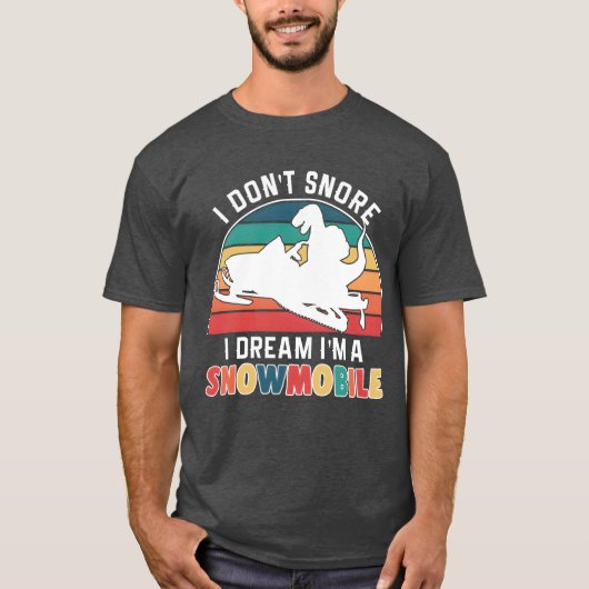 Funny Snowmobile Snowmobiling Winter Sports friend T-shirt (Voorkant)