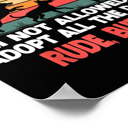 Funny So Apparently I'm Not Allowed To Adopt All T Poster (Hoek)