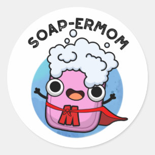 Funny soap Mam Pun Ronde Sticker