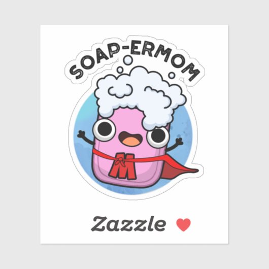 Funny soap Mam Pun Sticker (Vel)