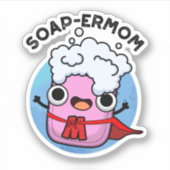 Funny soap Mam Pun Sticker (Voorkant)