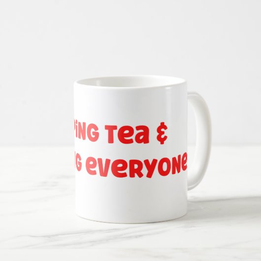 Funny Sober Coffee Mok (Voorkant rechts)