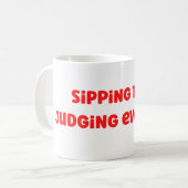 Funny Sober Coffee Mok (Voorkant links)