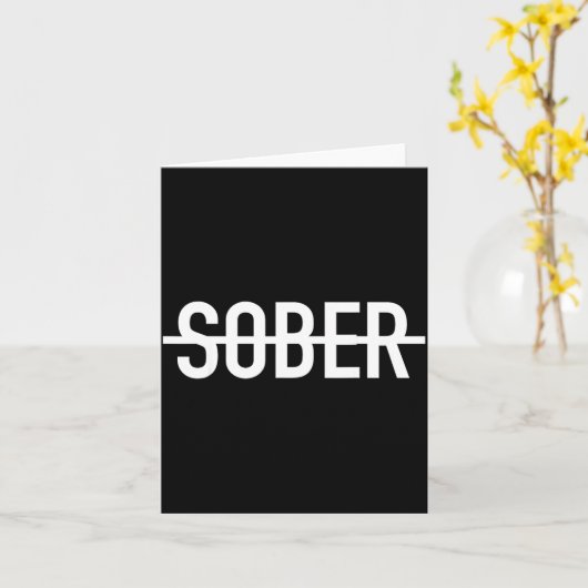 Funny Sober Drinking Shirt St Patricks Day Party G Kaart (Gele Bloem)