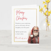 Funny Sobriety Kerst Kaart (Gele Bloem)