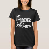 Funny Sobriety Recovery 12 Stappen T-shirt Mannen (Voorkant)