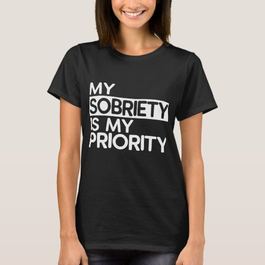 Funny Sobriety Recovery 12 Stappen T-shirt Mannen (Voorkant)
