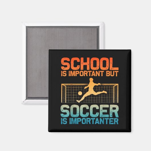 Funny Soccer Art For Boys Girls Men Women Gag Socc Magneet (Voorkant / Achterkant)