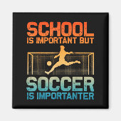 Funny Soccer Art For Boys Girls Men Women Gag Socc Magneet (Voorkant)