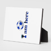 Funny soccer cup - Ik ben hier Fotoplaat (Zijkant)