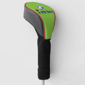 Funny soccer cup - Ik ben hier Golfheadcover (Schuin)