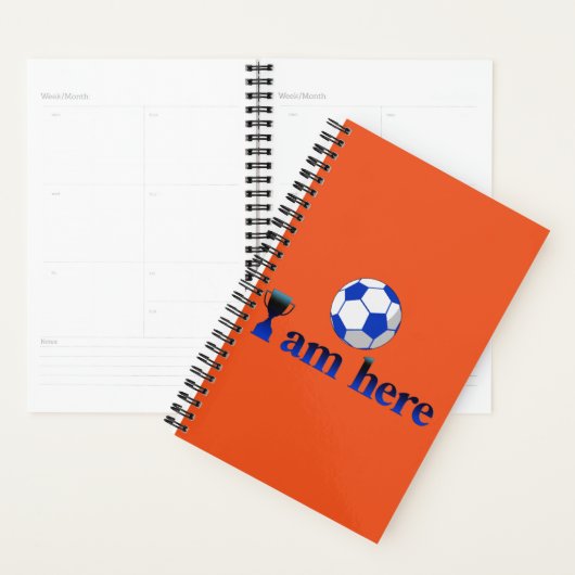 Funny soccer cup - Ik ben hier Planner (Display)