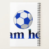 Funny soccer cup - Ik ben hier Planner (Achterkant)