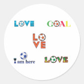 Funny Soccer Cup Sticker (Voorkant)