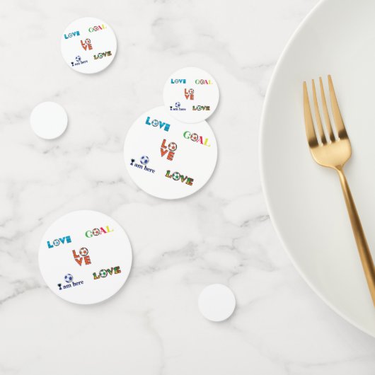 Funny Soccer Cup Sticker Confetti (Groep)