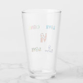 Funny Soccer Cup Sticker Glas (Achterkant)