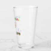 Funny Soccer Cup Sticker Glas (Links)