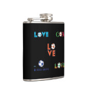 Funny Soccer Cup Sticker Heupfles (Rechts)