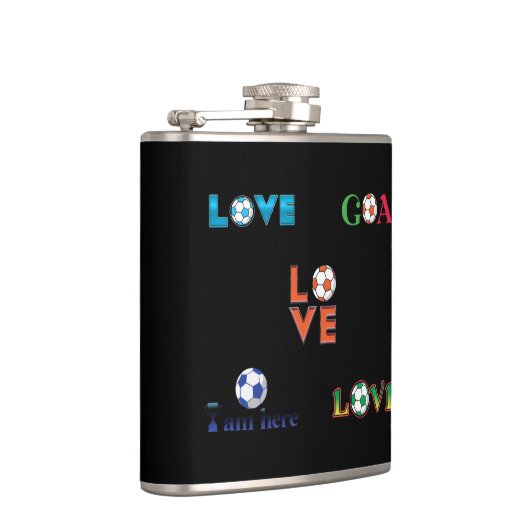 Funny Soccer Cup Sticker Heupfles (Rechts)