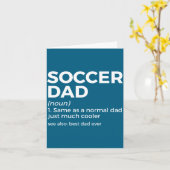Funny Soccer Dad Definition For Mens Soccer Playe Kaart (Gele Bloem)