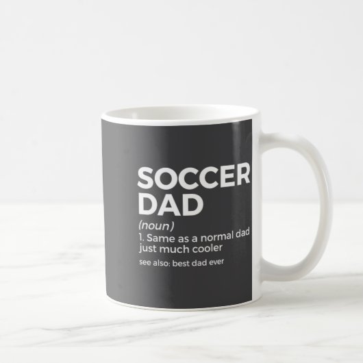 Funny Soccer Dad Definition For Mens Soccer Playe Koffiemok (Rechts)
