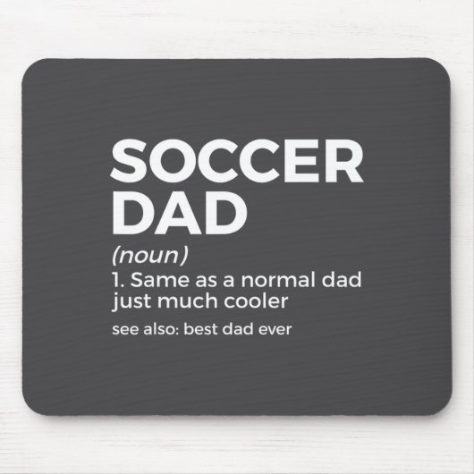 Funny Soccer Dad Definition For Mens Soccer Playe Muismat (Voorkant)
