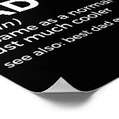 Funny Soccer Dad Definition For Mens Soccer Playe  Poster (Hoek)