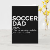 Funny Soccer Dad Definition Kaart (Gele Bloem)