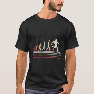 Funny Soccer Evolution of Man Sport Retro T-shirt