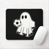 Funny Soccer Ghost Playing Soccer Lovers Halloween Muismat (Met muis)