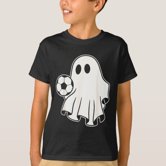 Funny Soccer Ghost Playing Soccer Lovers Halloween T-shirt (Voorkant)