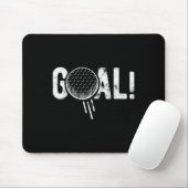 Funny Soccer Goal Golf Four Joke  Muismat (Met muis)