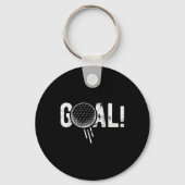 Funny Soccer Goal Golf Four Joke  Sleutelhanger (Voorkant)