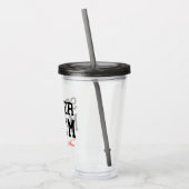 Funny Soccer Mam Acrylic Tumbler Acryl Drinkbeker (Links)