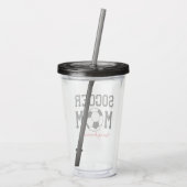 Funny Soccer Mam Acrylic Tumbler Acryl Drinkbeker (Achterkant)