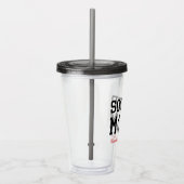 Funny Soccer Mam Acrylic Tumbler Acryl Drinkbeker (Rechts)