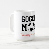 Funny Soccer Mam Koffiemok (Voorkant links)