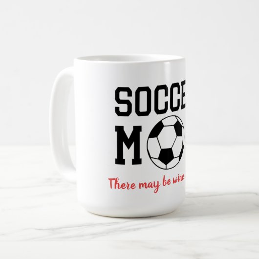 Funny Soccer Mam Koffiemok (Voorkant links)