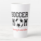 Funny Soccer Mam Latte Mok (Voorkant)