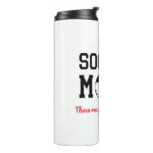 Funny Soccer Mam Thermosbeker (Gedraaid links)