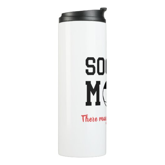 Funny Soccer Mam Thermosbeker (Gedraaid links)
