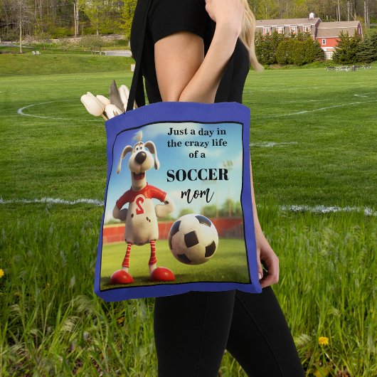 Funny Soccer Mam Tote Bag