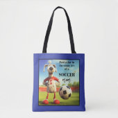 Funny Soccer Mam Tote Bag (Voorkant)