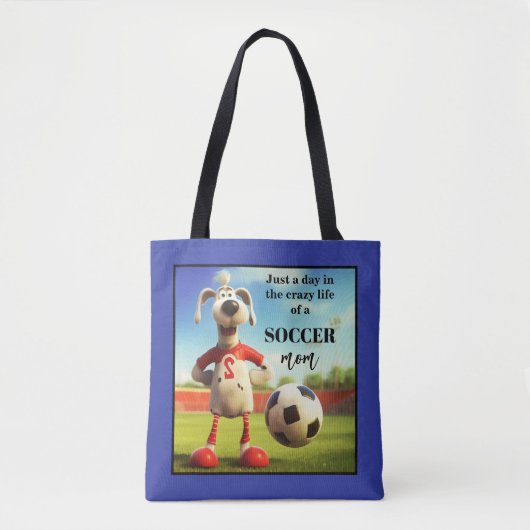 Funny Soccer Mam Tote Bag
